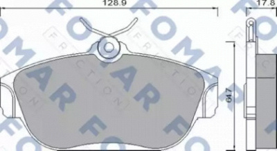 FOMAR FRICTION fo481981 -  Комплект тормозных колодок, дисковый тормоз